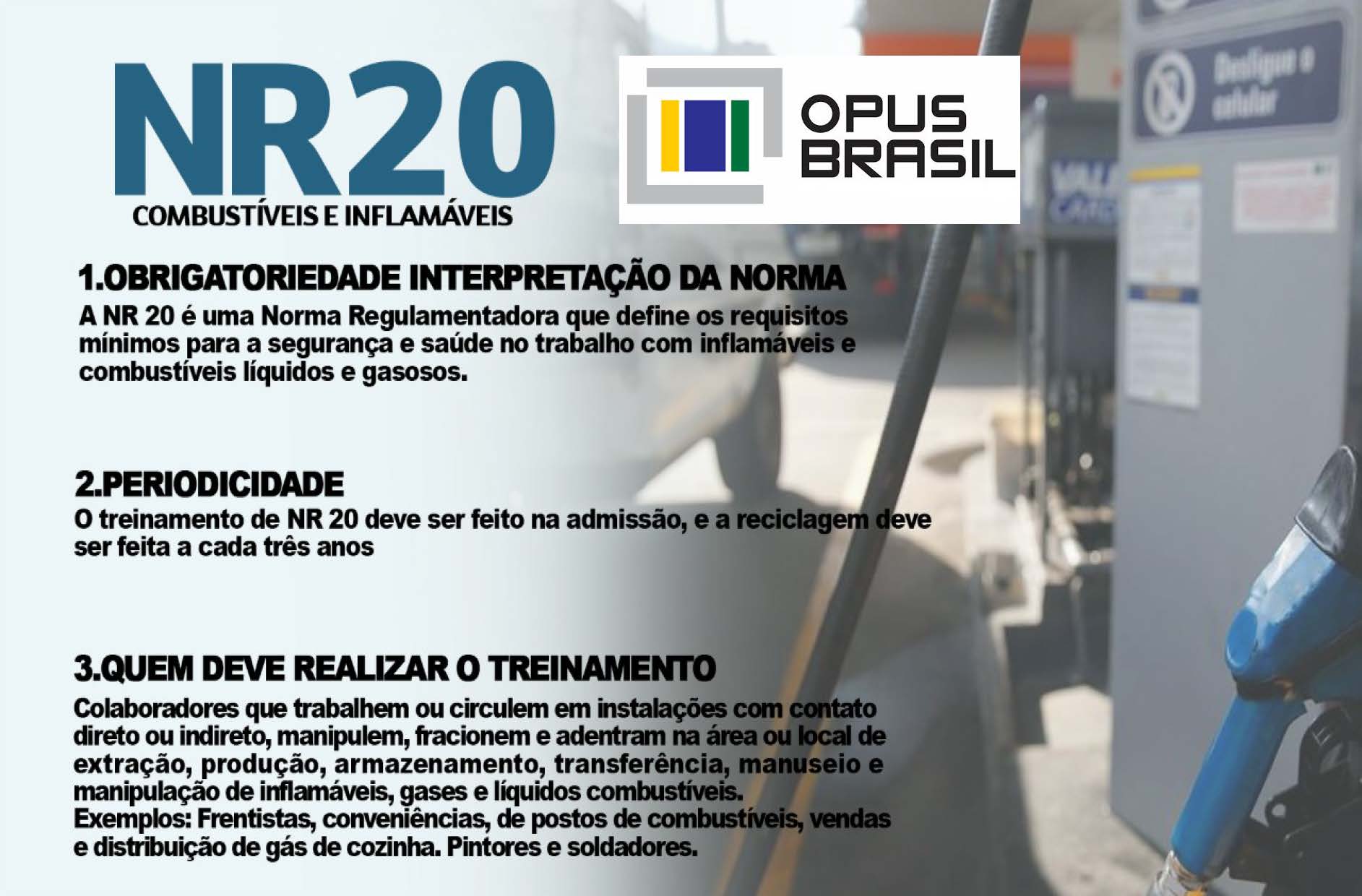 Curso de Inflamáveis e Combustíveis Norma NR20