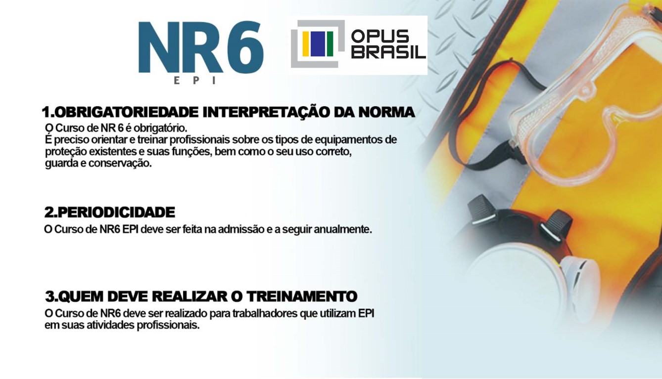 Curso de Segurança e Utilização de EPI NR6 Curso de Segurança e Utilização de EPI NR6