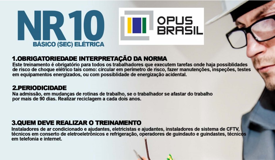 Treinamento de Segurança de Sistema Elétrico Energizado NR10